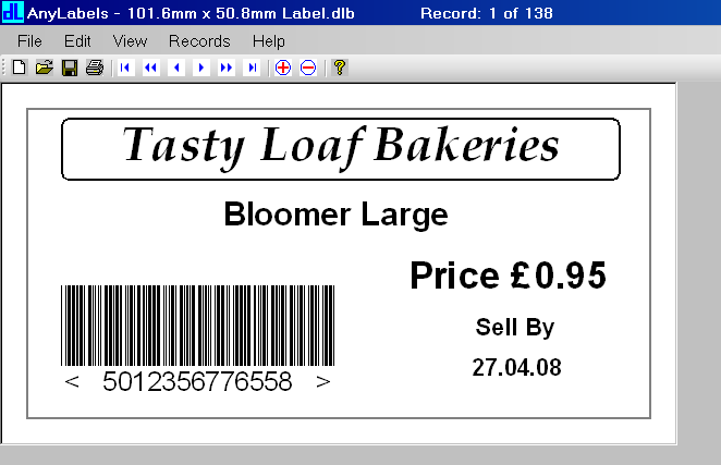Bakery labels,Bakery Label printers