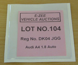 Auction Tickets,Lot Numbers,Lot Number Tickets