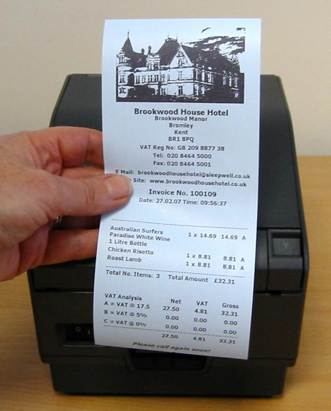 Receipt Paper On Rolls For Direct Thermal Printers Dot Matrix Printers Impact Printers 1 Ply 2